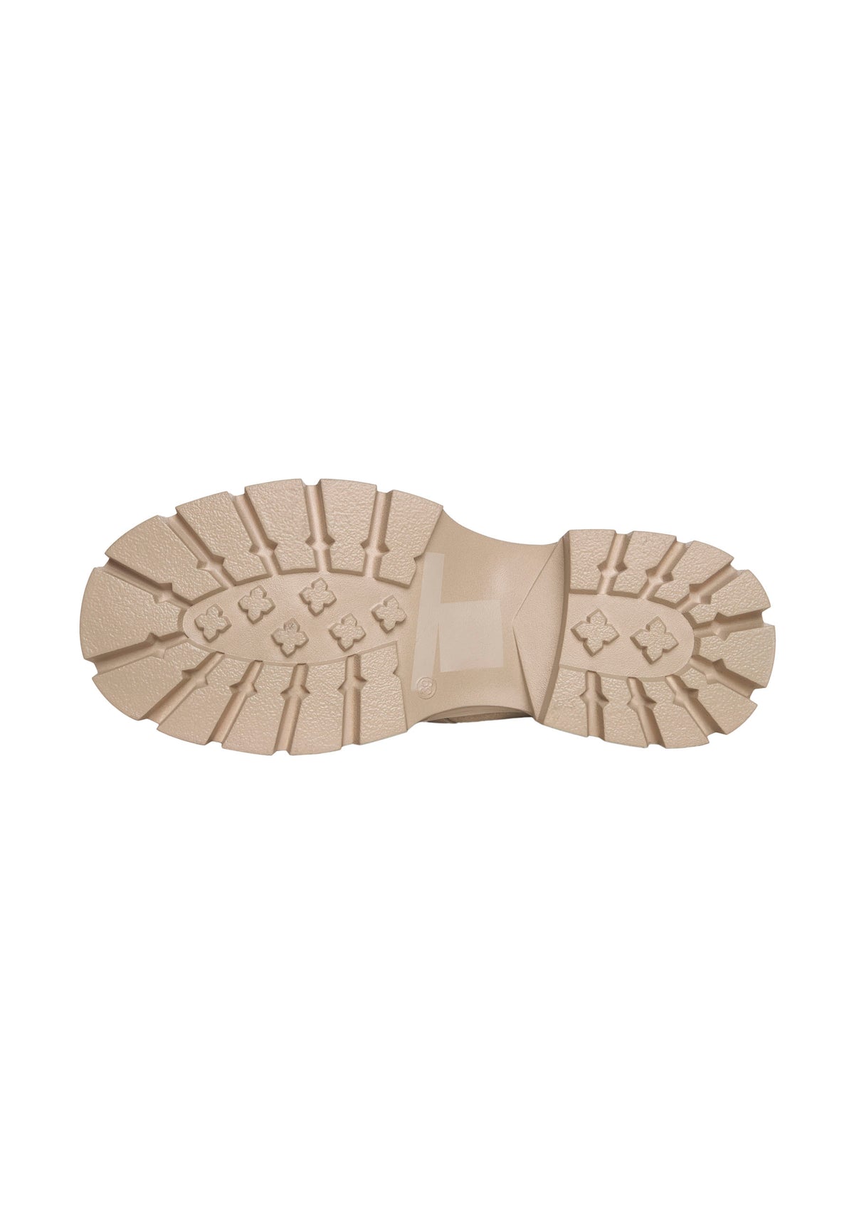Bottines chunky zippées – Ivoire