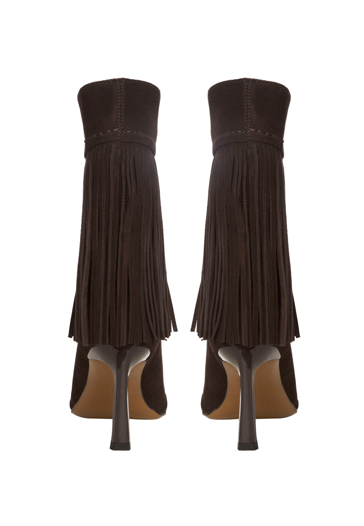 Bottines à franges en daim SFAB – Marron foncé