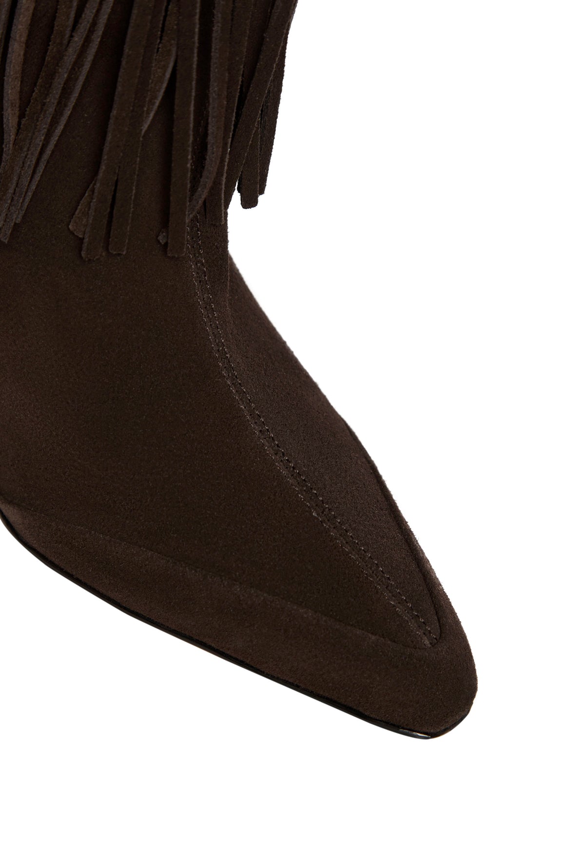 Bottines à franges en daim SFAB – Marron foncé