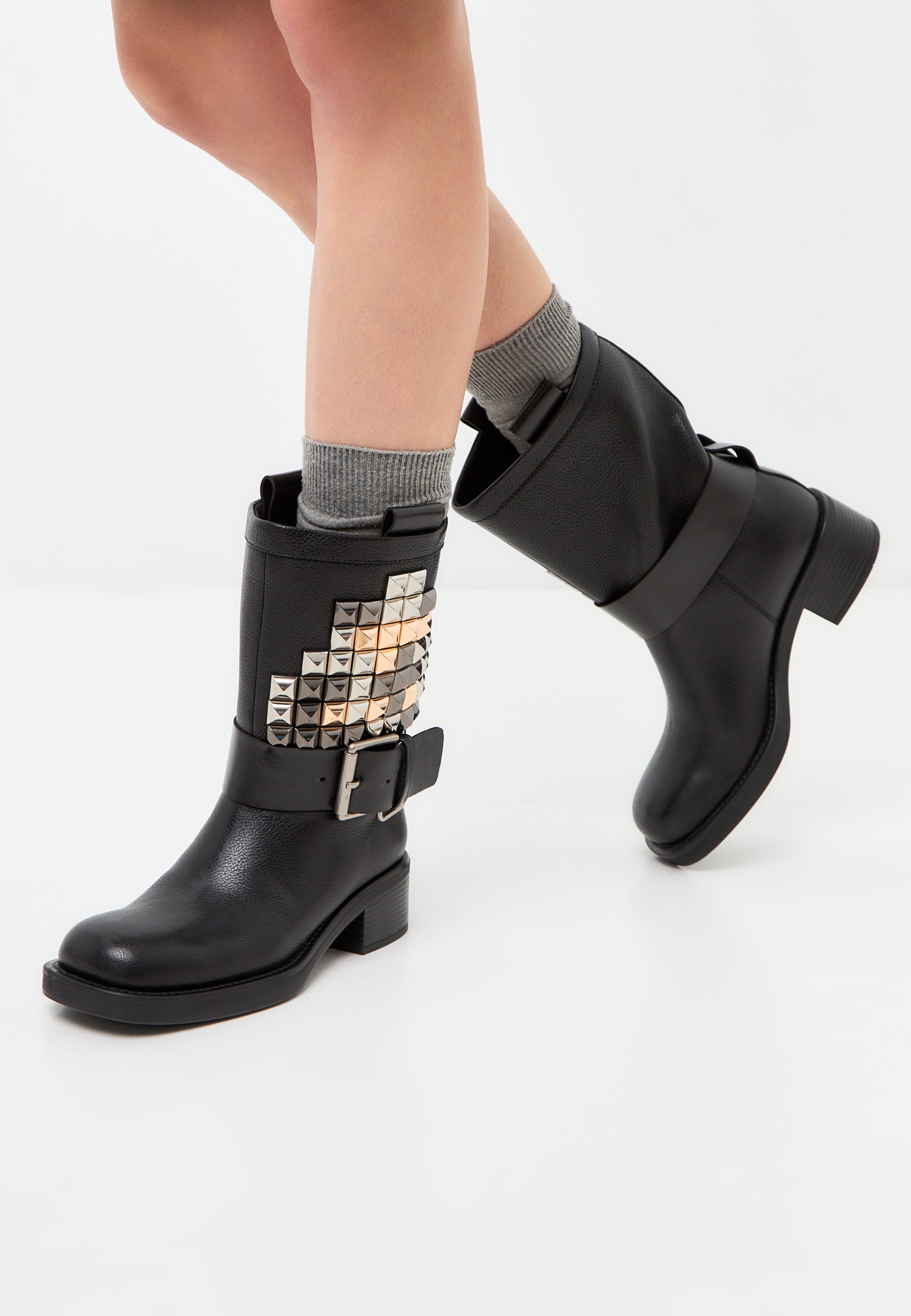 Studded Ankle Boots Joan - Black