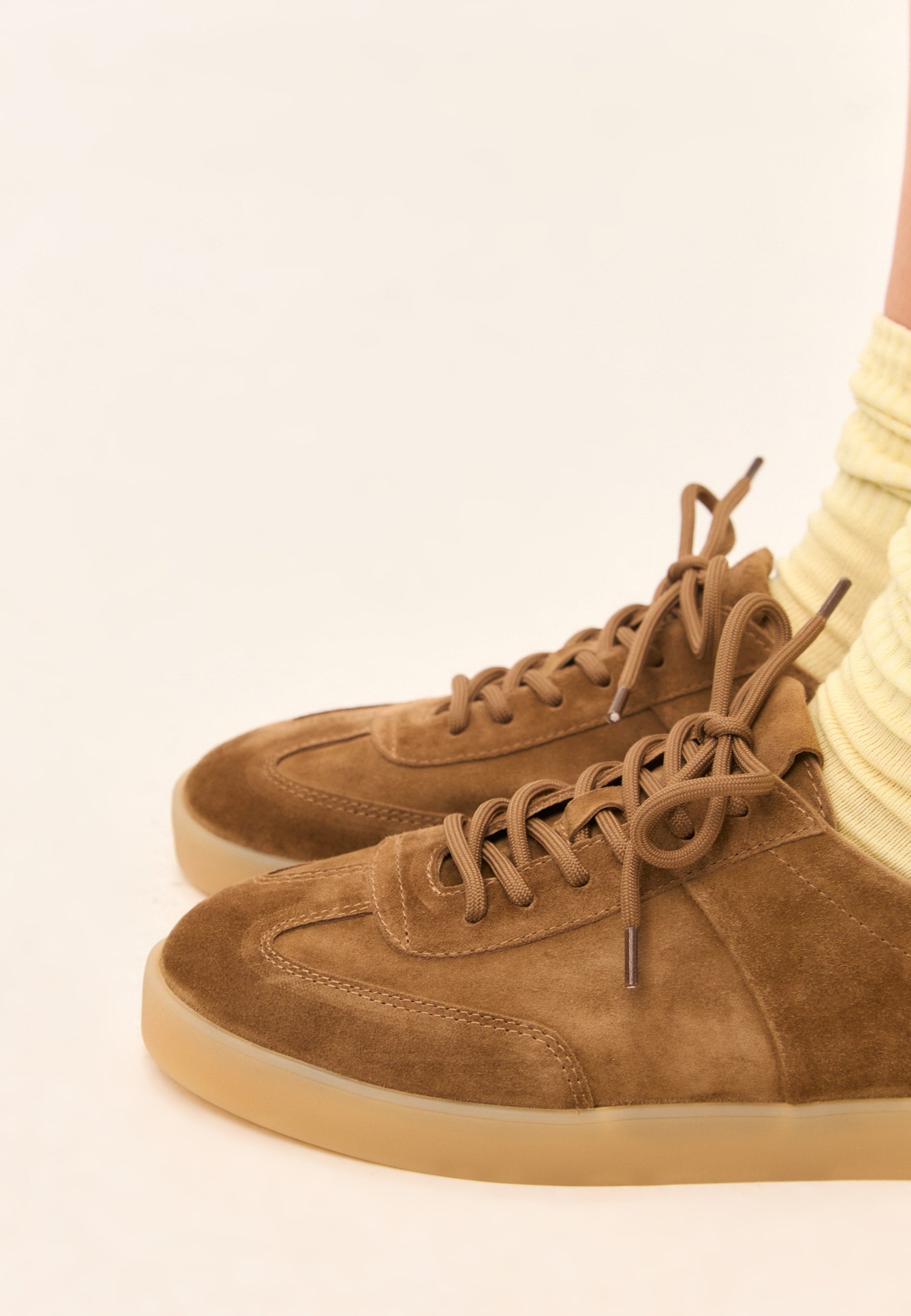 Classic Suede Low-Top Sneakers - Brown