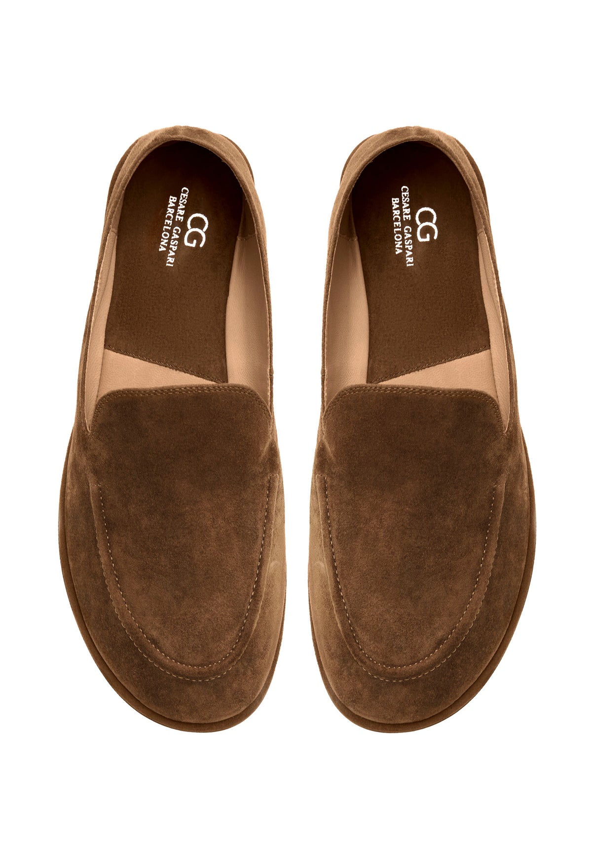Soft Step Suede Loafers – Golden Brown