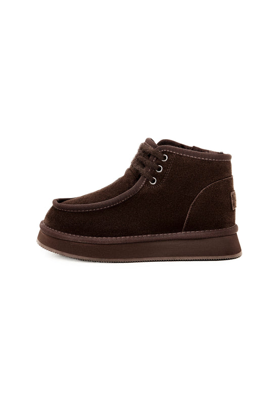 Bottines Cozy Trek – Marron foncé