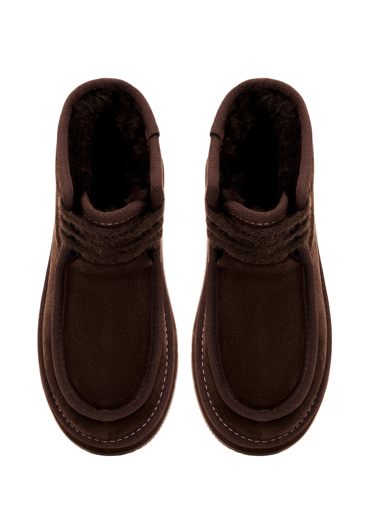 Bottines Cozy Trek – Marron foncé