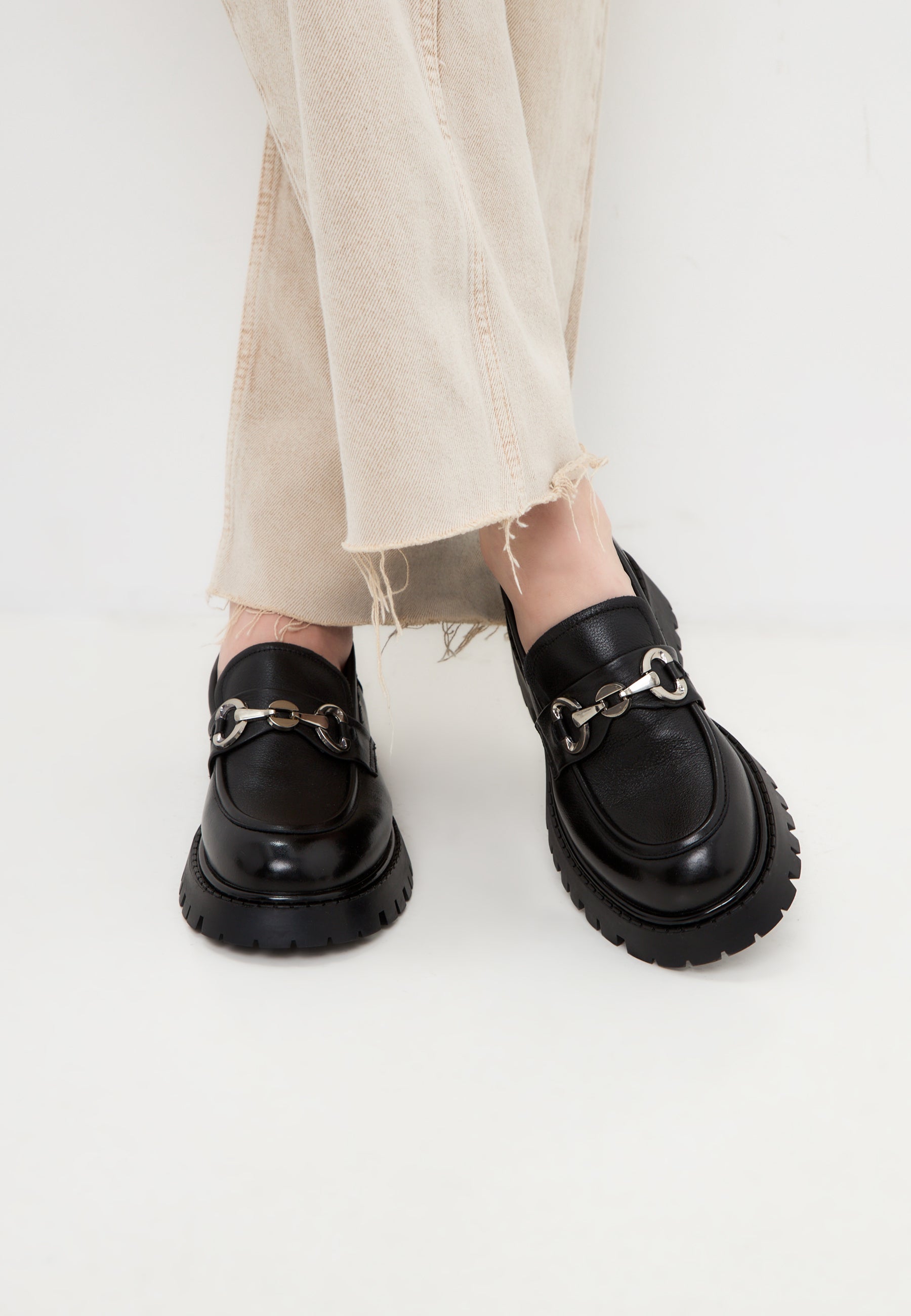 Elegant Chunky Loafers Bry - Black