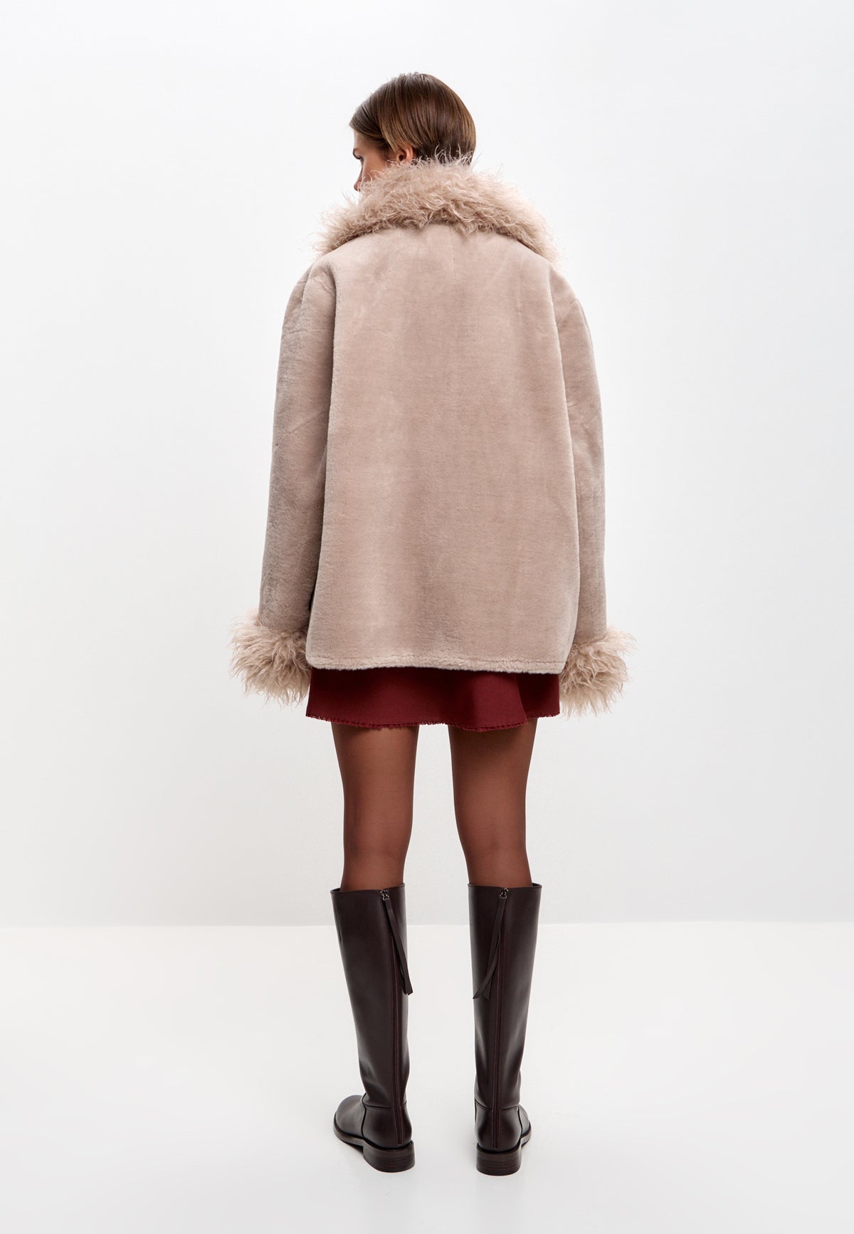 Reversible Classic Shell Coat - Beige