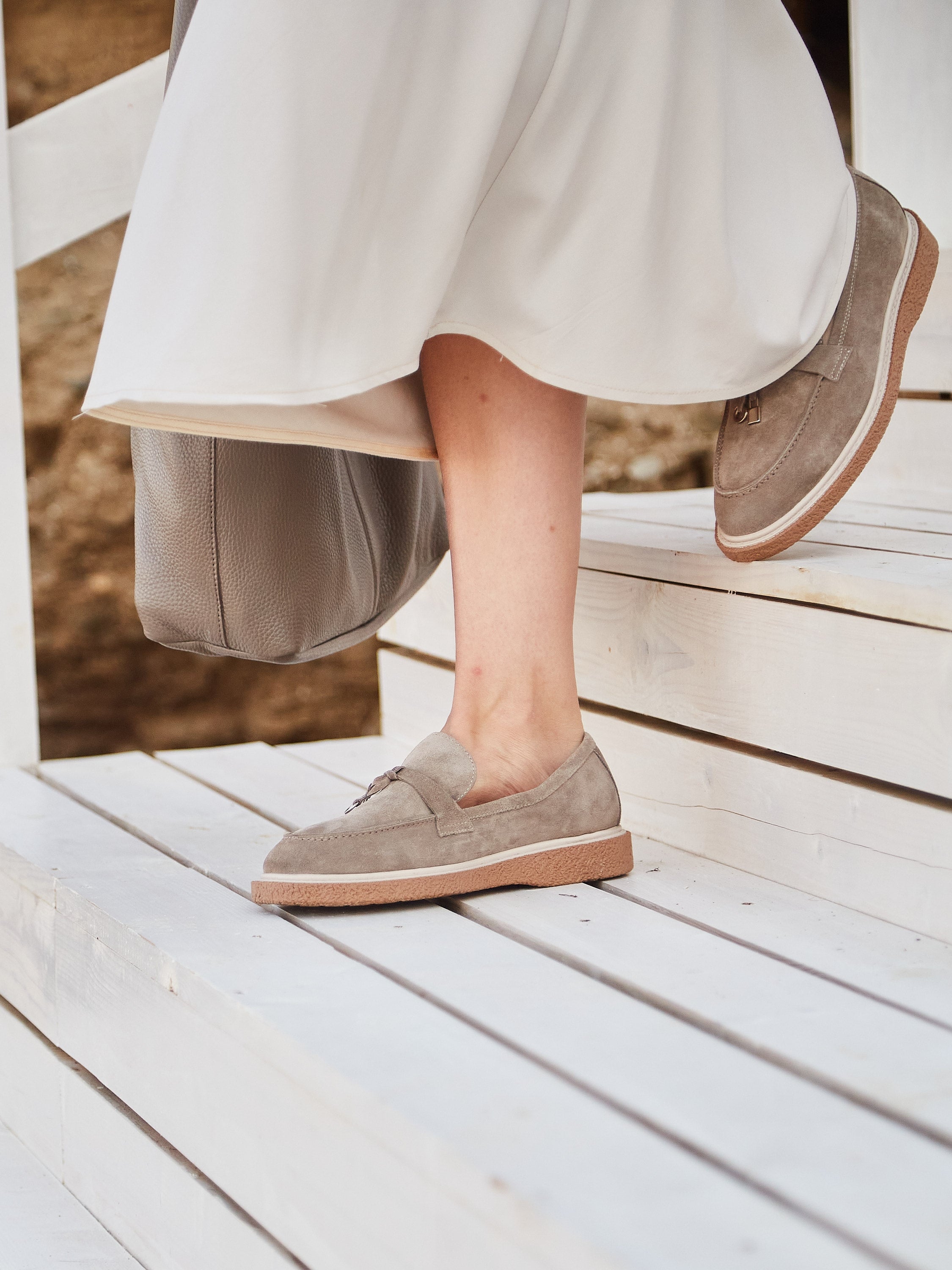 Suede Slip-On Loafers Loafers Cesare Gaspari 