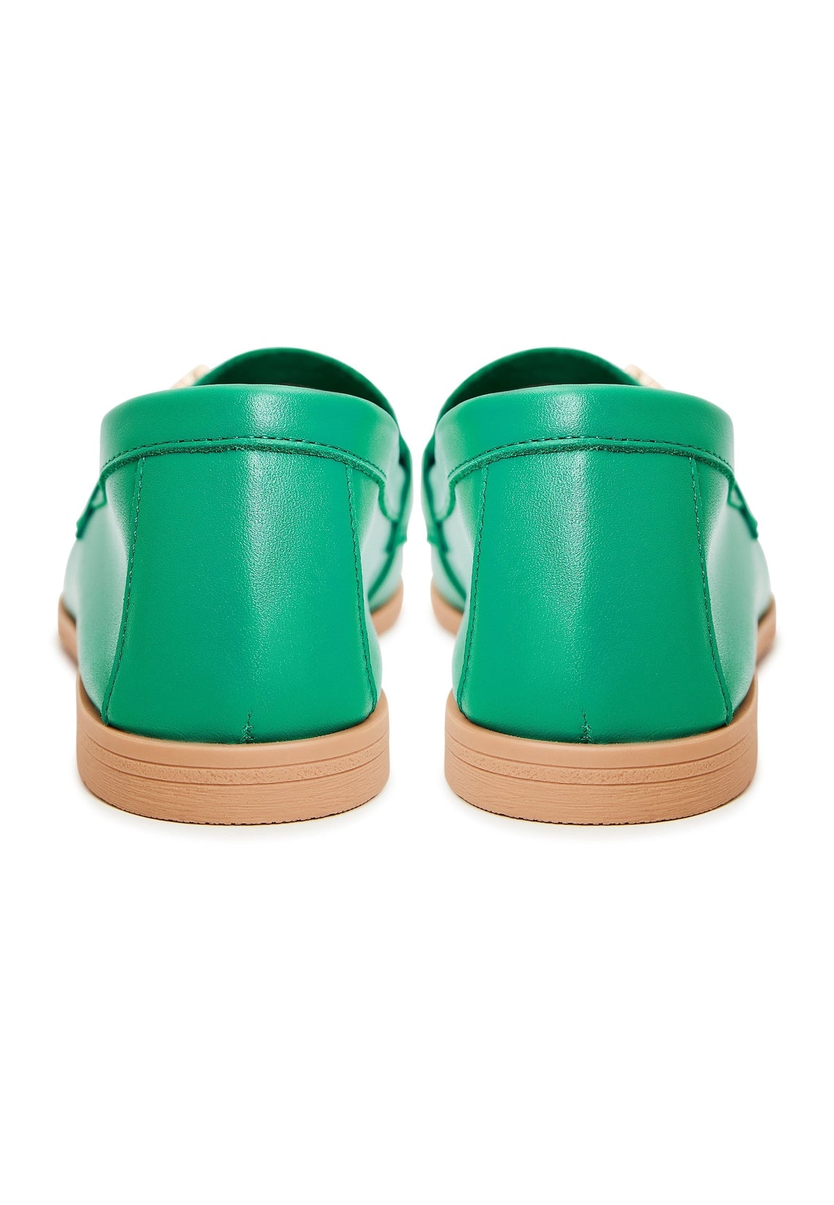 Hight Quality Leather Loafers - Green