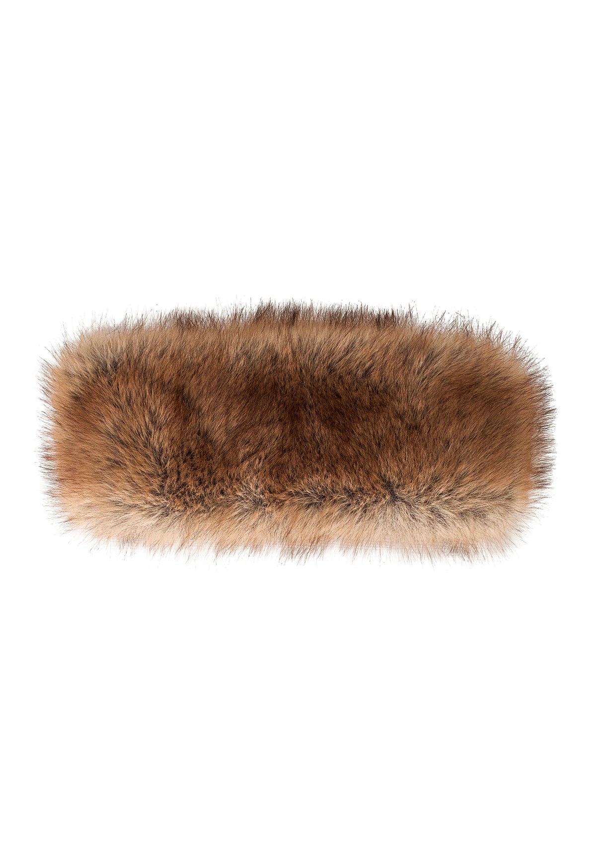 Faux Fur Headband - Brown