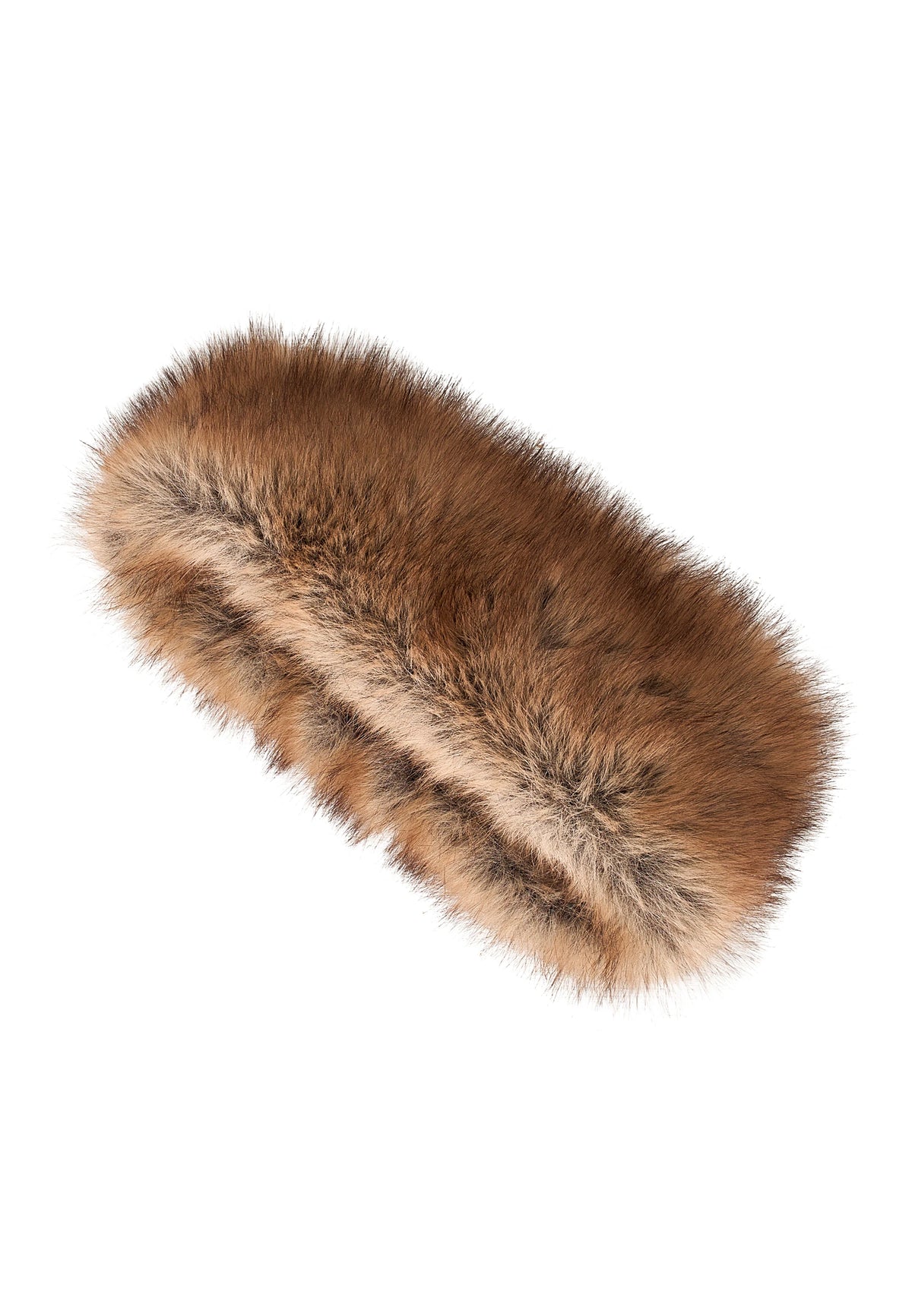 Faux Fur Headband - Brown