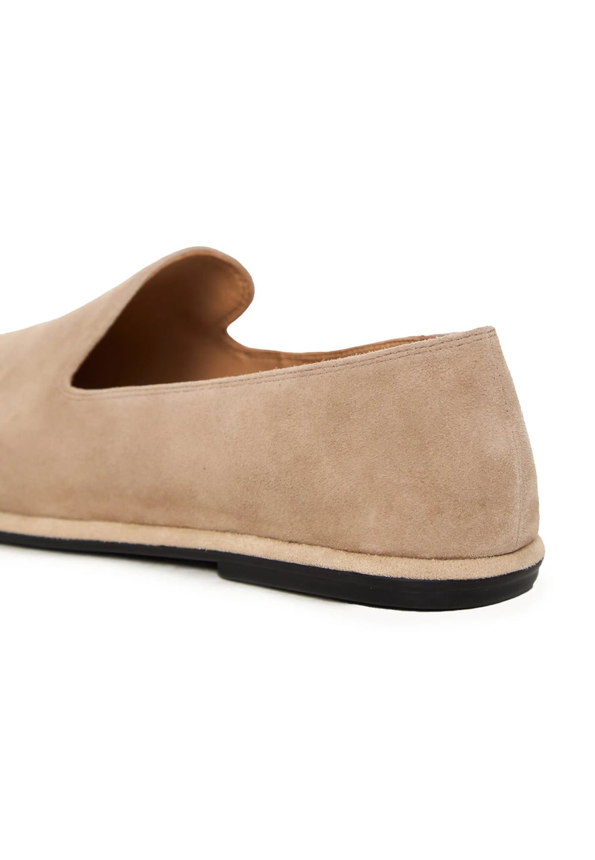 Soft Step Suede Loafers – Beige