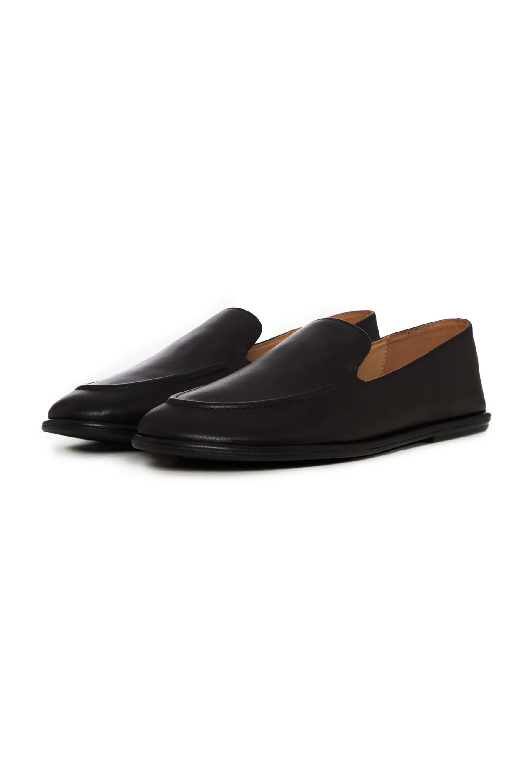 Soft Step Leather Loafers – Black