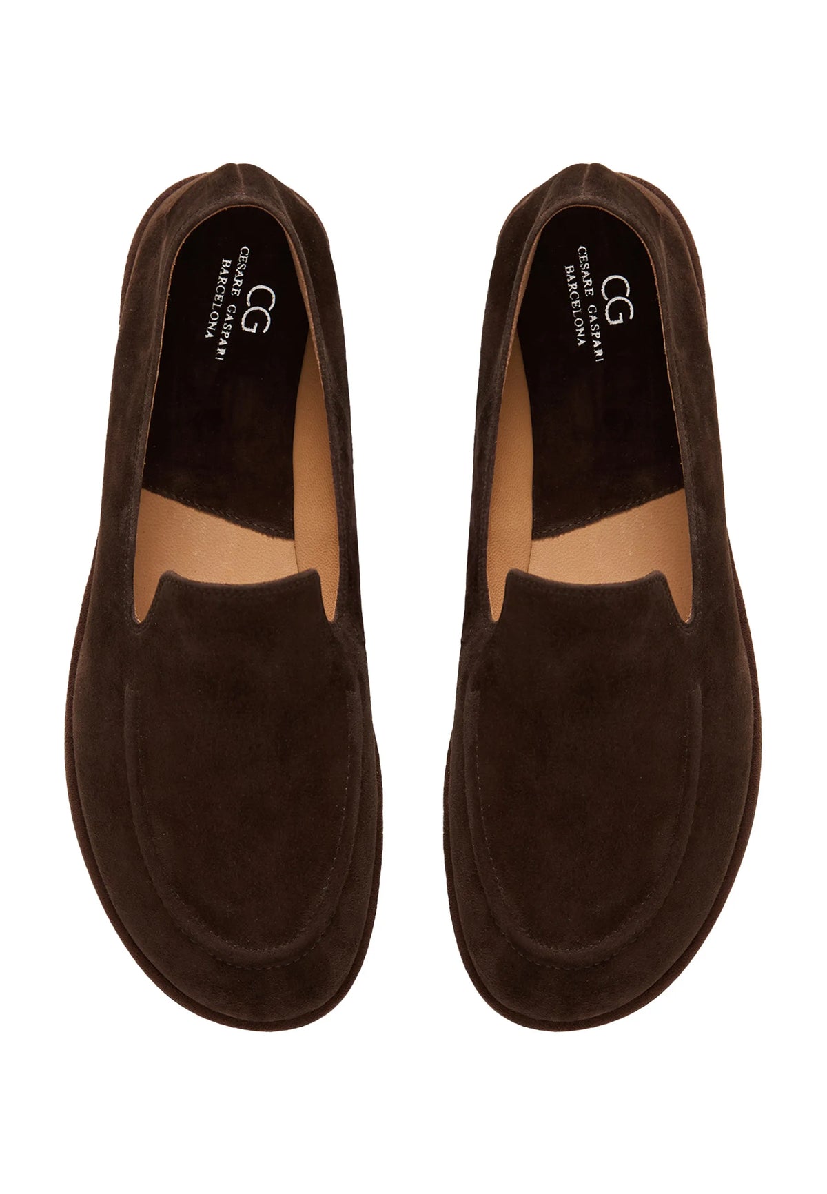 Soft Step Suede Loafers – Brown