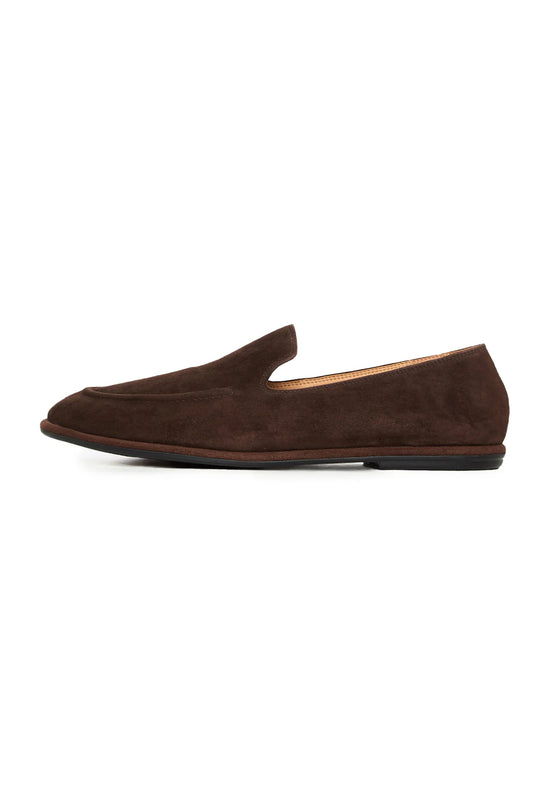 Soft Step Suede Loafers – Brown