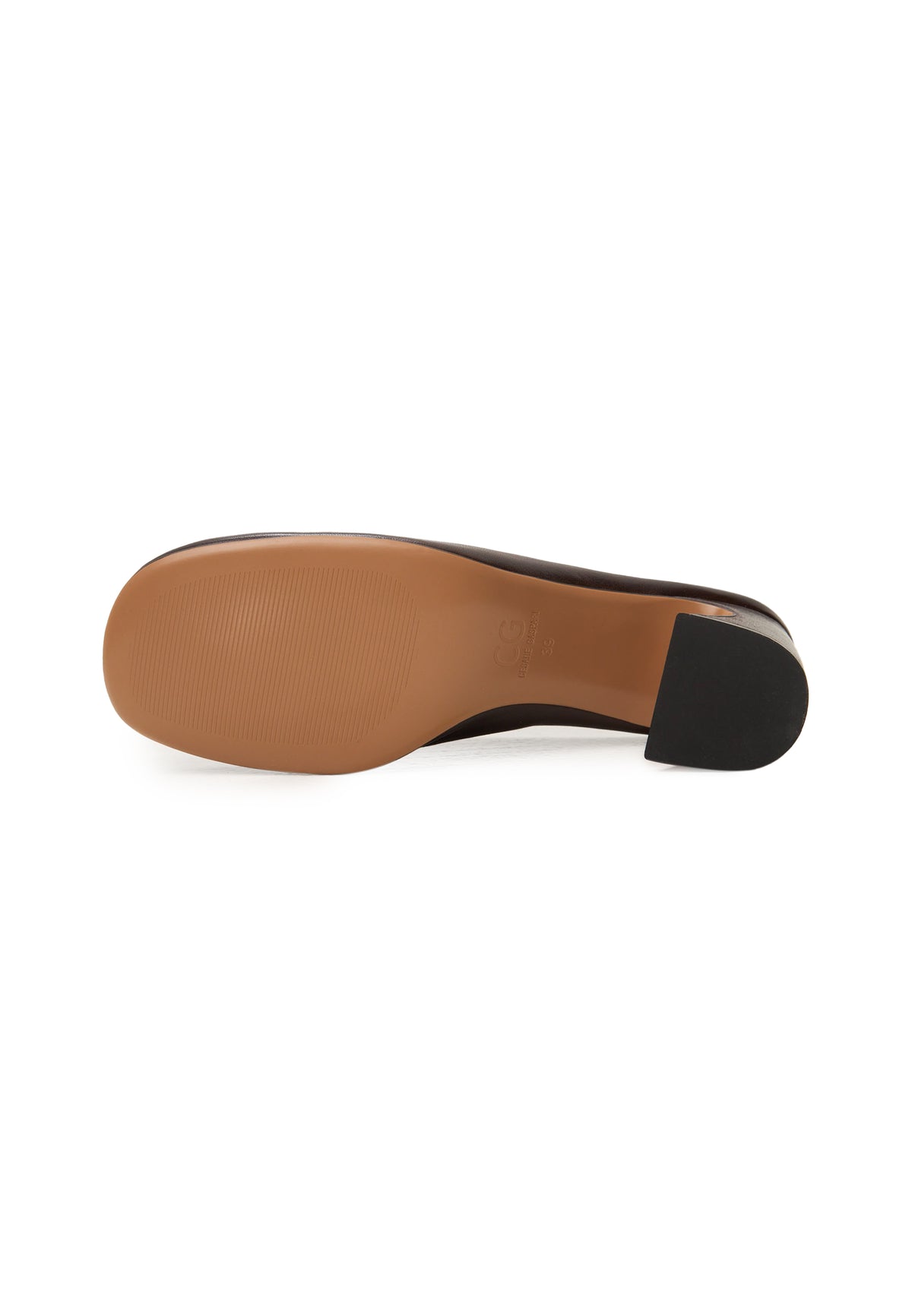 Leather Mule Pumps – Brown