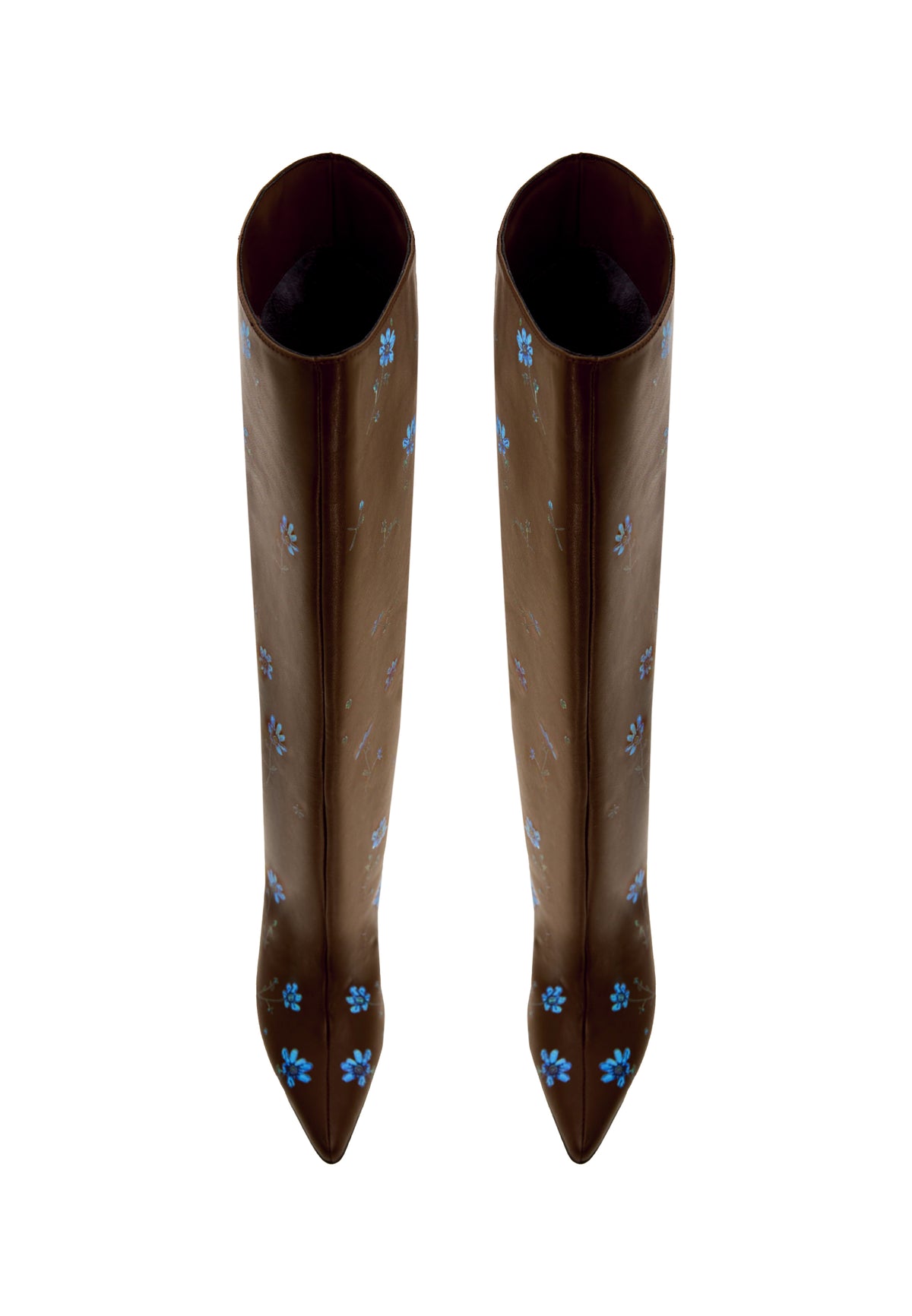 Stivali con tacco a stiletto – Marrone