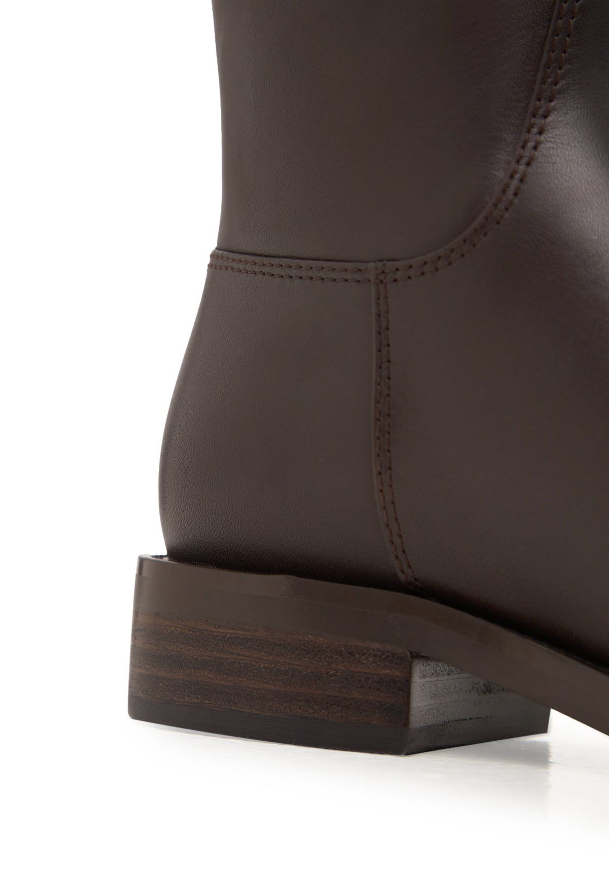 Kniehohe Reitstiefel aus Leder – Schwarz