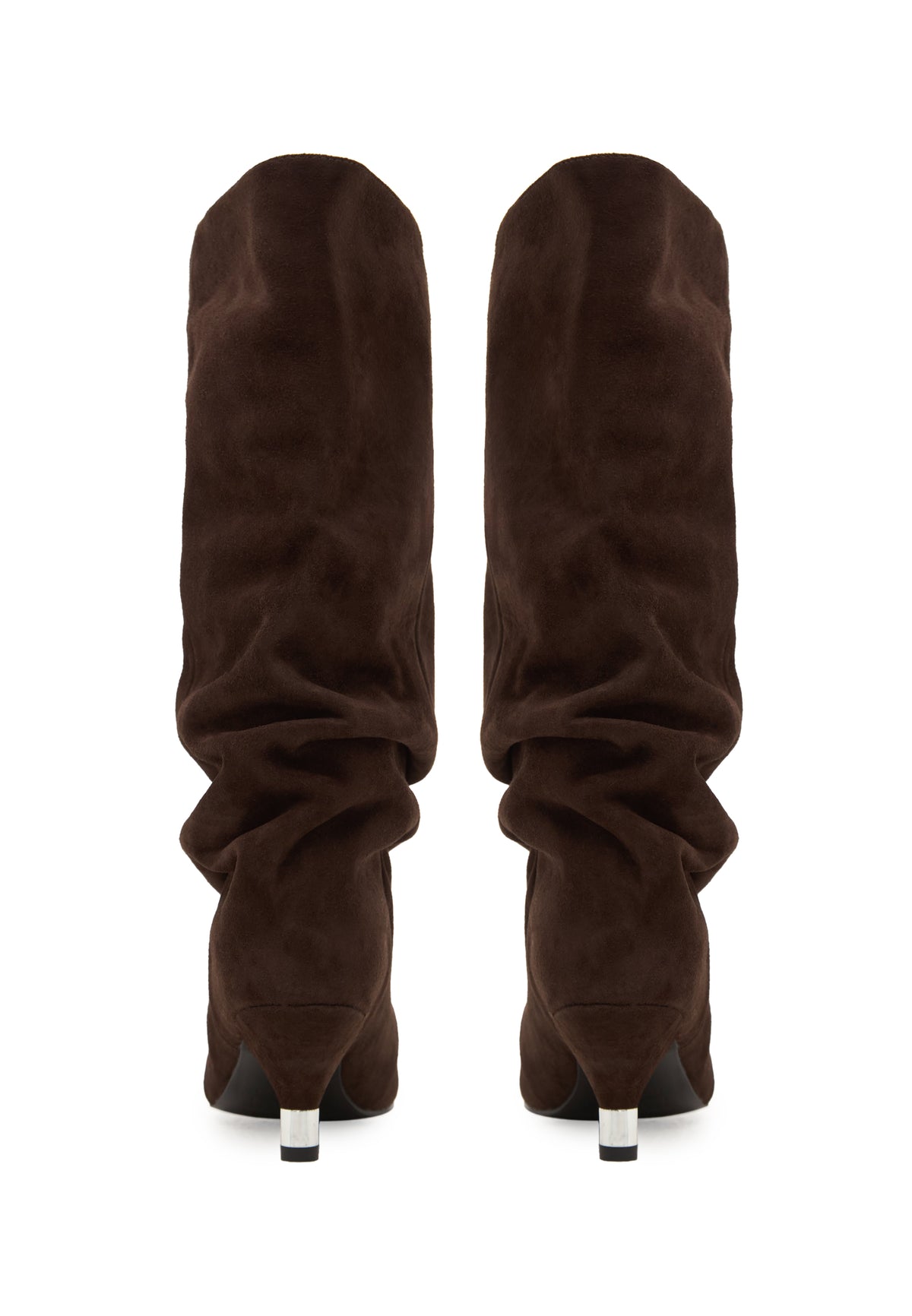 Kitten Heel Ankle Boots - Brown