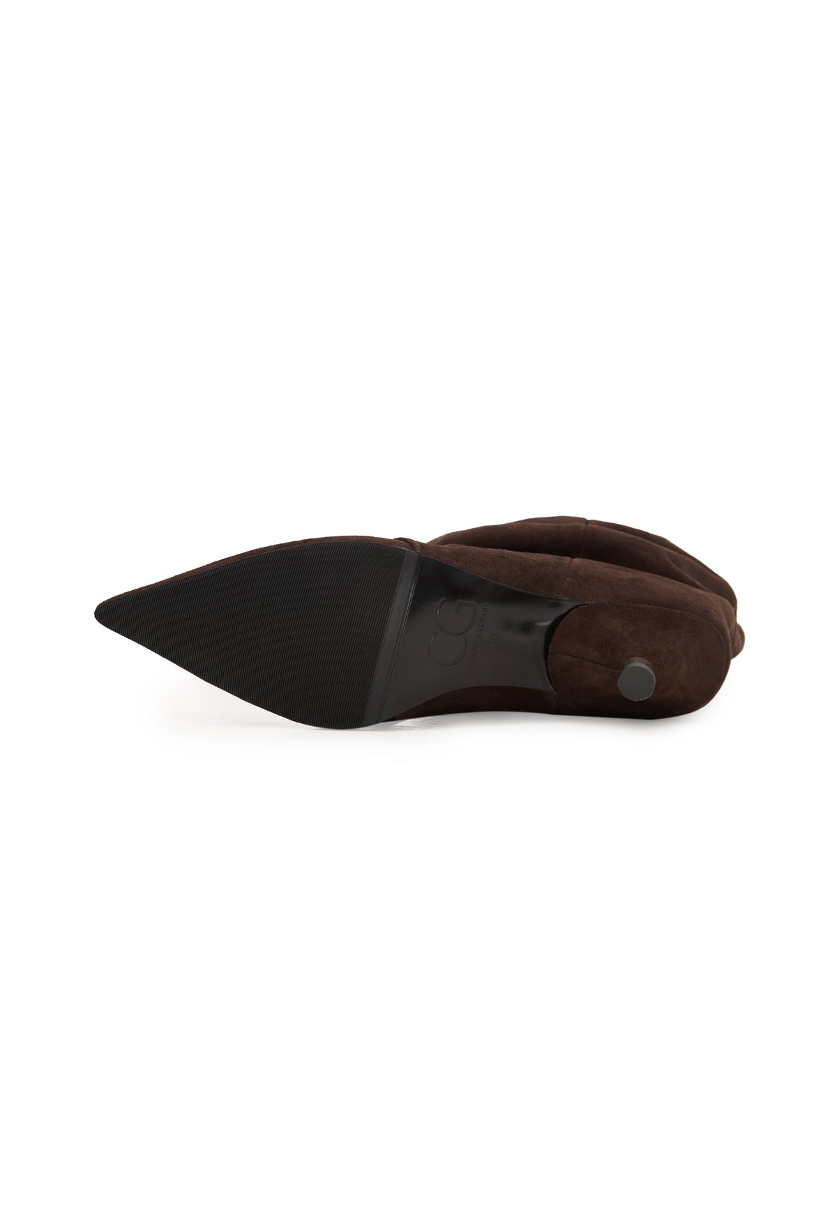 Kitten Heel Ankle Boots - Brown