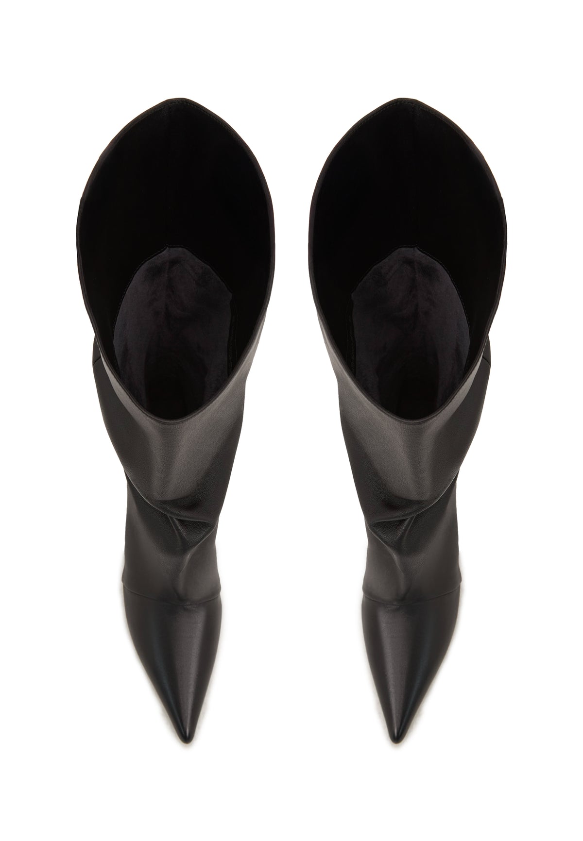 Kitten Heel Ankle Boots - Black