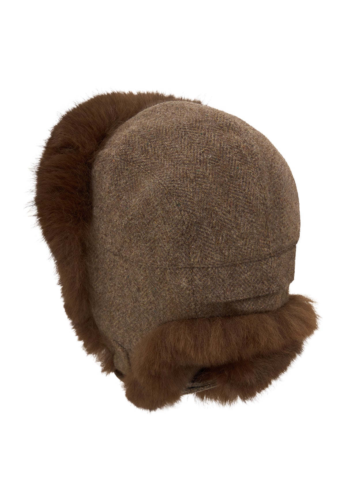 Wool Trapper Hat - Light Brown