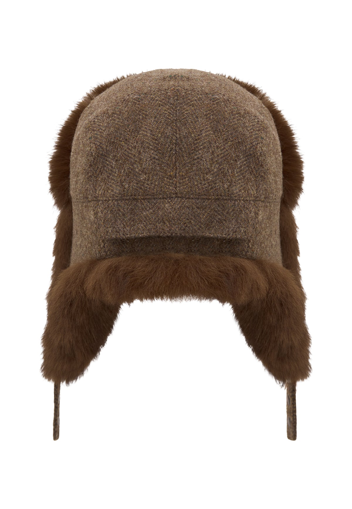 Wool Trapper Hat - Light Brown