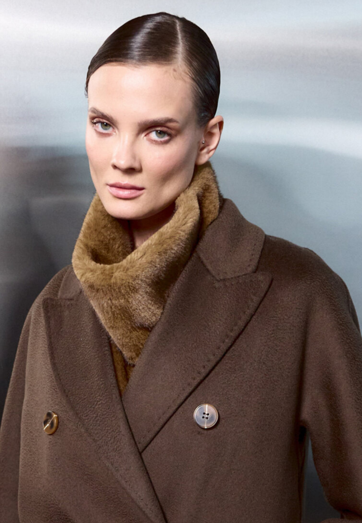 Classic Luxe Long Coat Rosie - Dark Brown