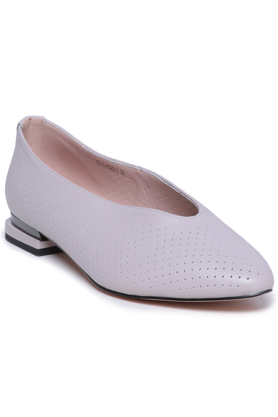 Perforated Leather Flats