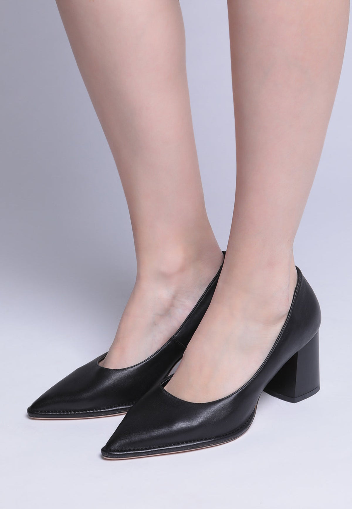 Classic Block Heel Pumps