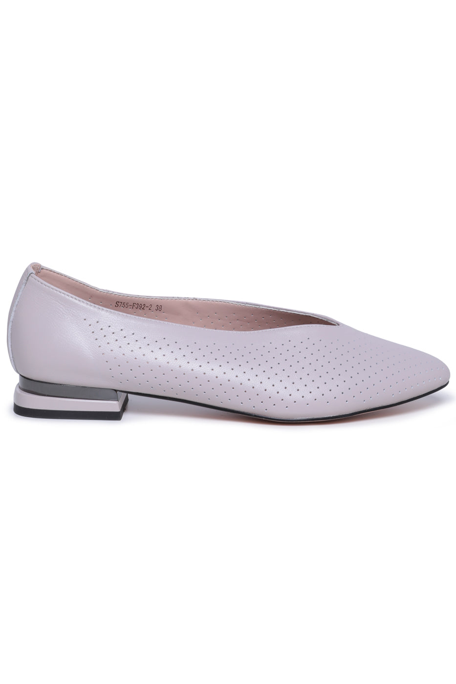 Perforated Leather Flats