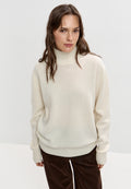 Jersey de lana merino Mauve – Blanco