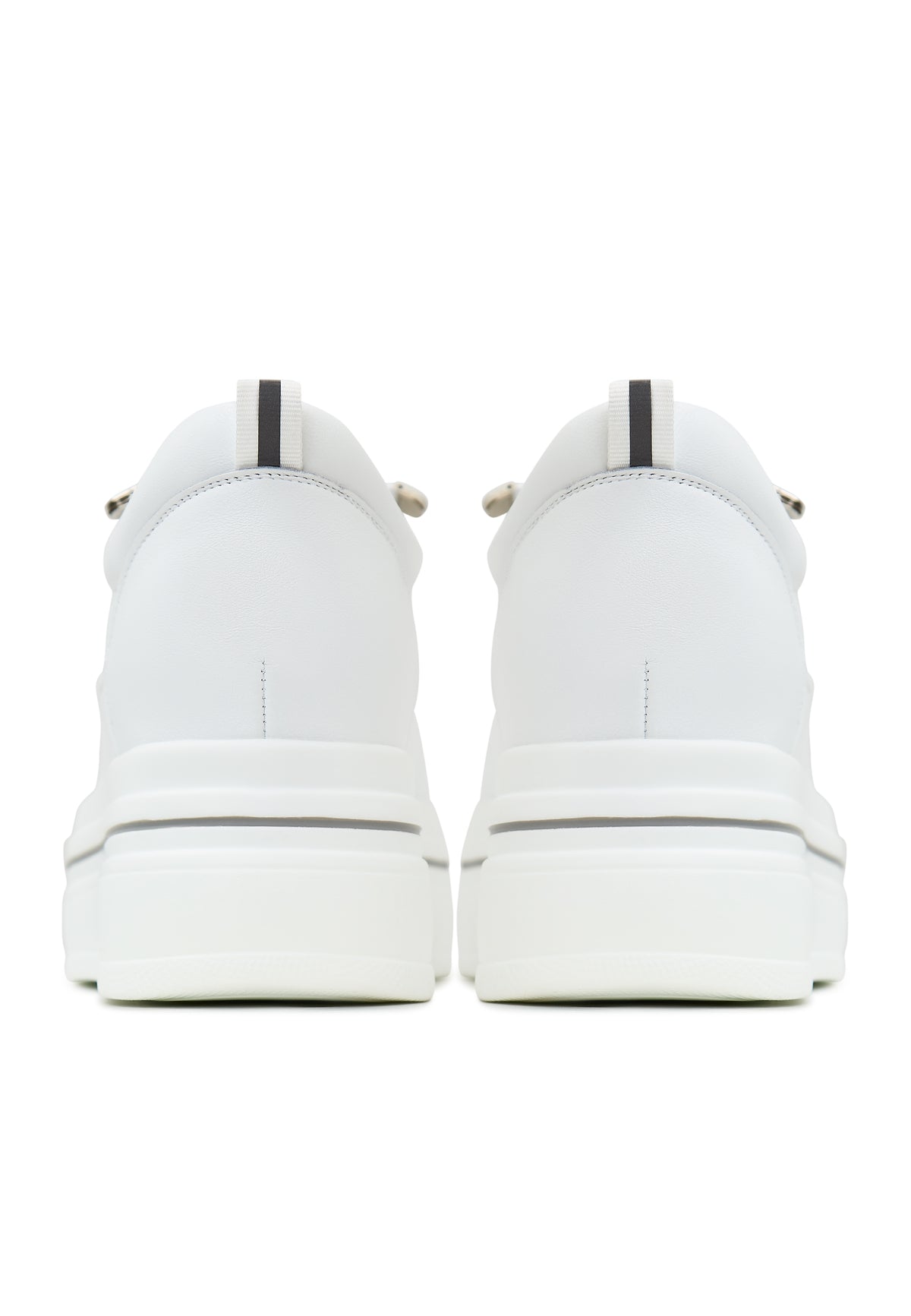 Plateau-Sneakers aus Leder