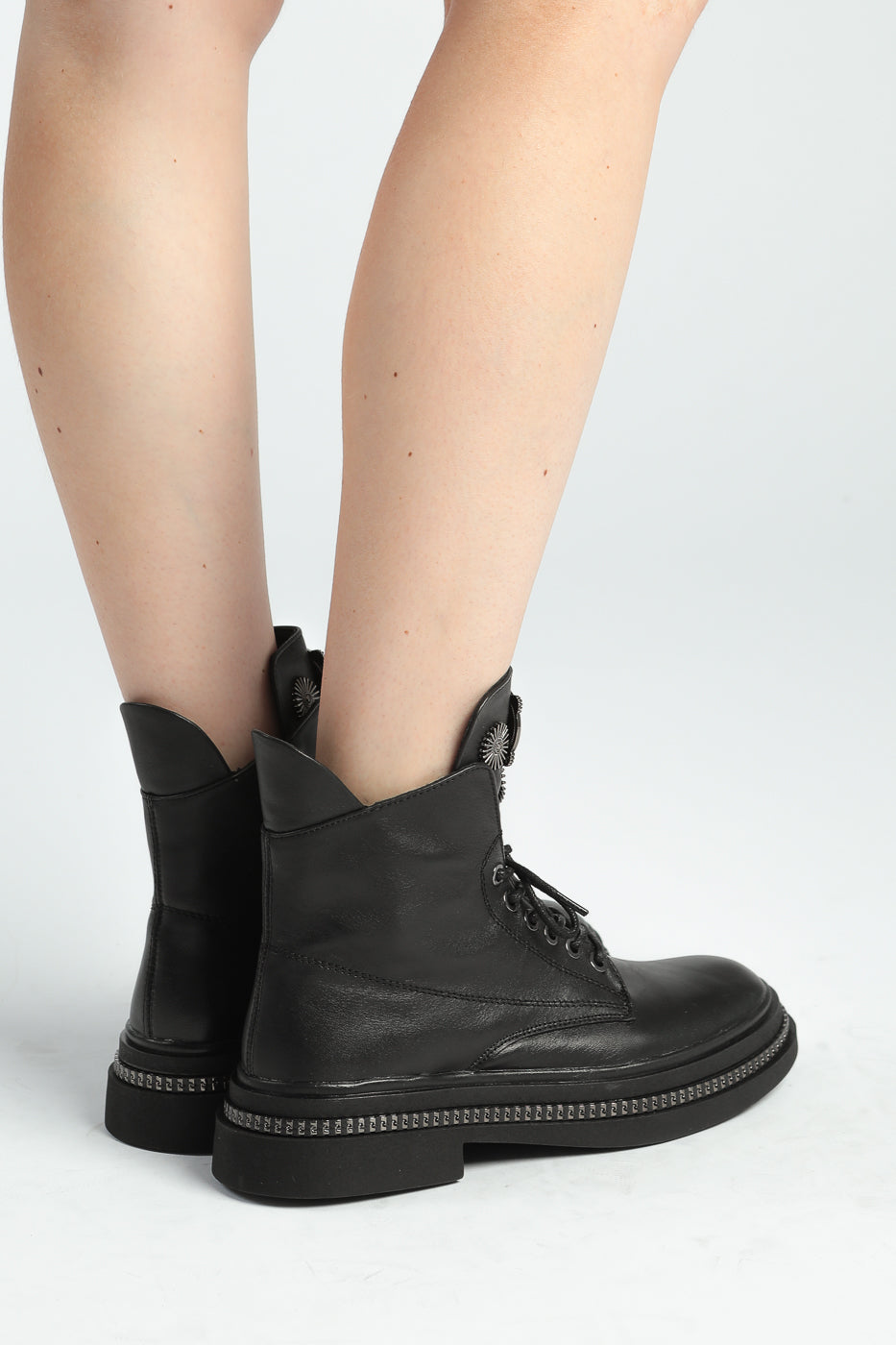 High-Lace Combat Boots