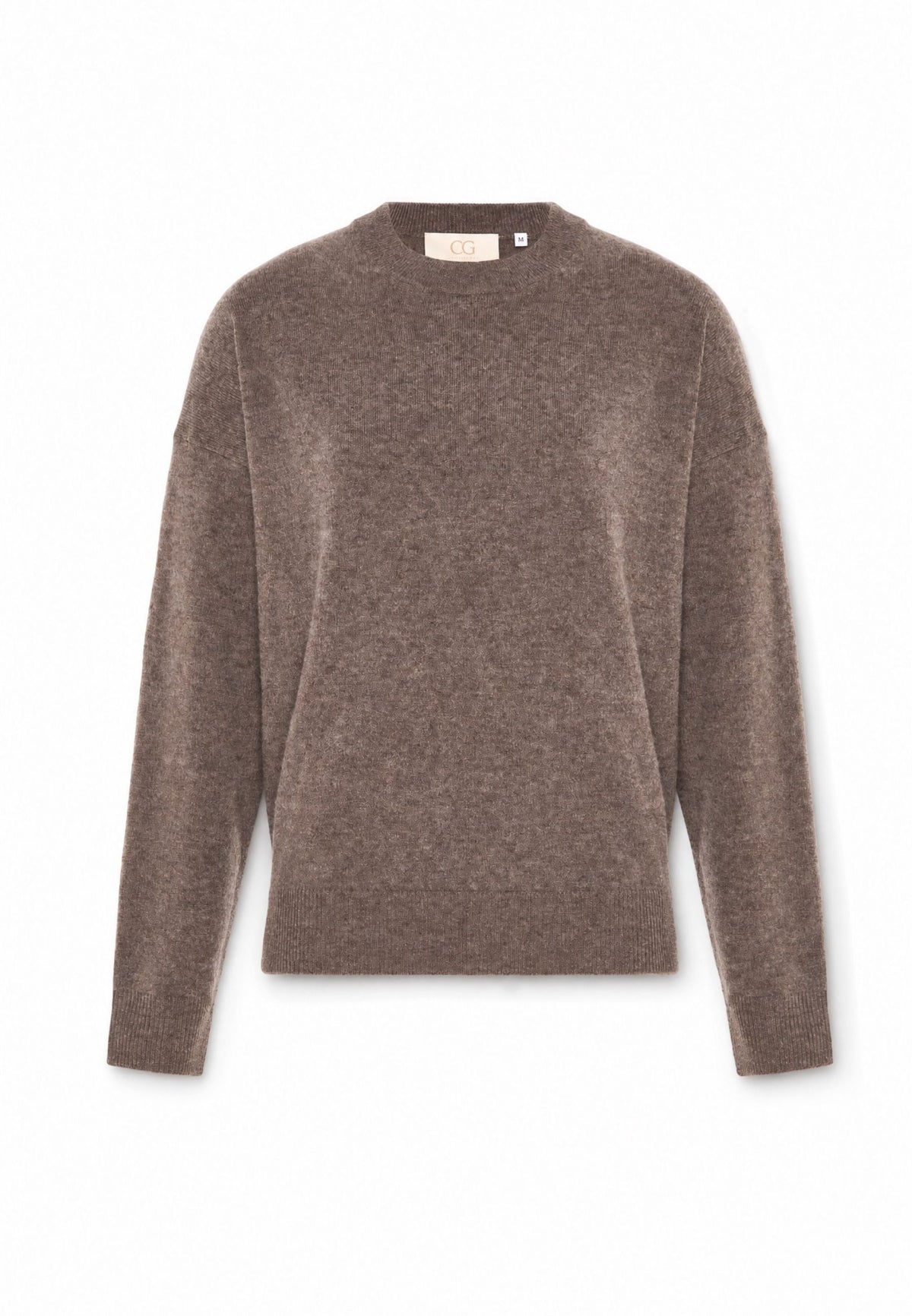 Sweter zapinany na zamek z wełny merynosów Mauve – Szary