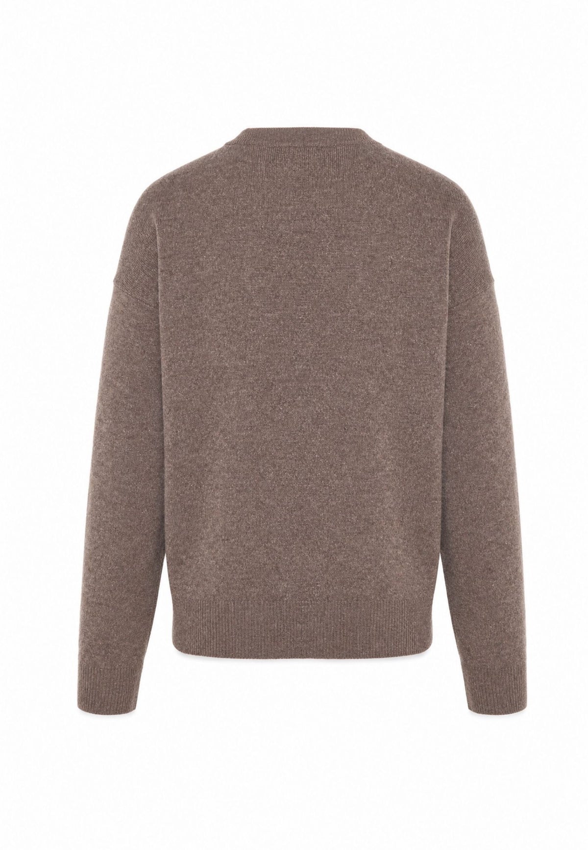 Sweter zapinany na zamek z wełny merynosów Mauve – Szary
