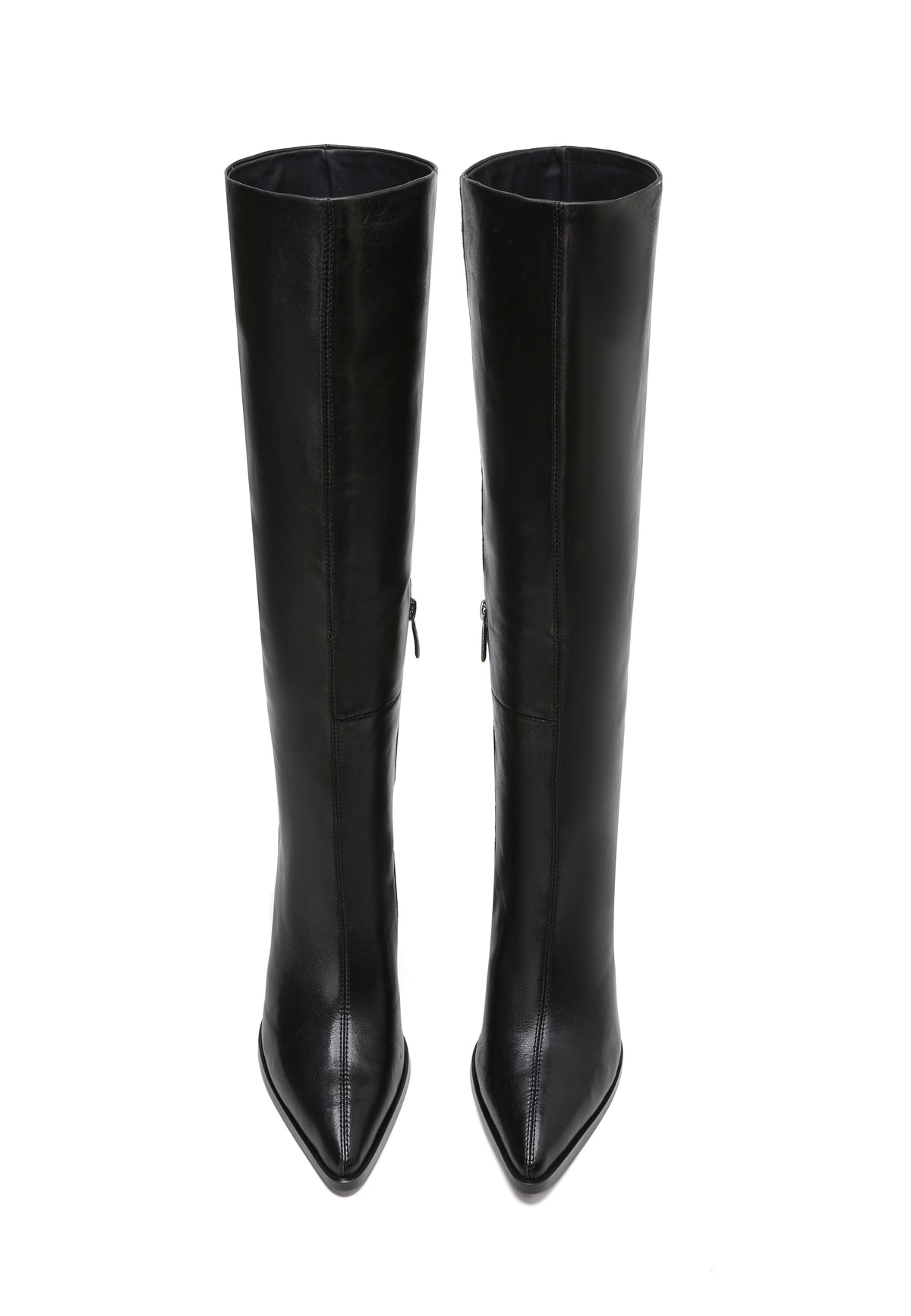 Chunky Block Heel Boots - Black