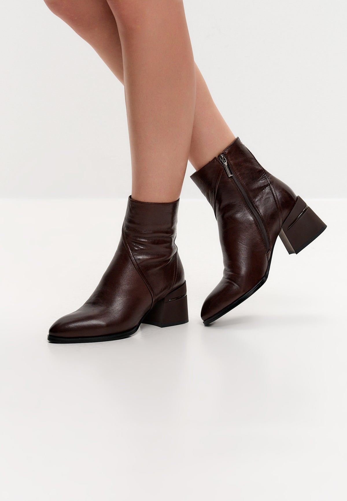 Sculpted Sophistication ankelboots – Mörkbrun