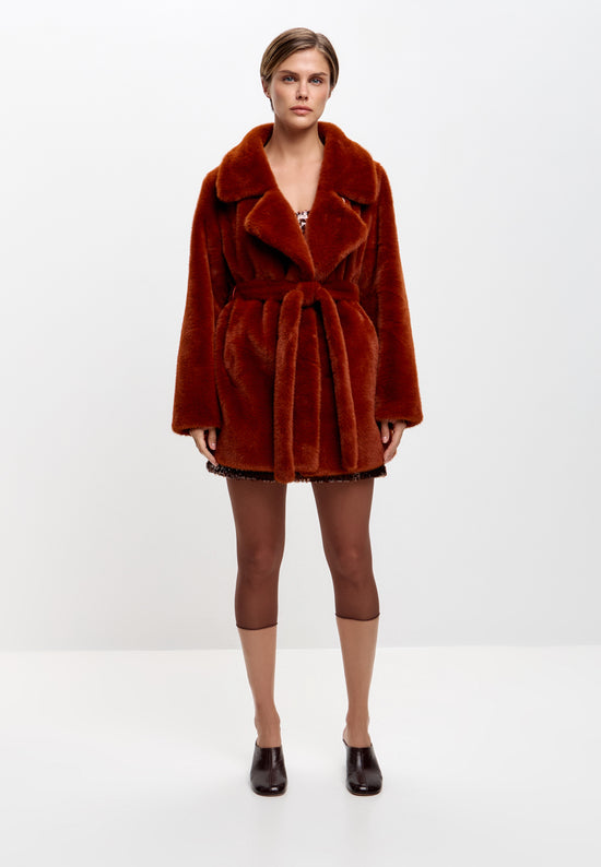 Manteau classique – Terracotta