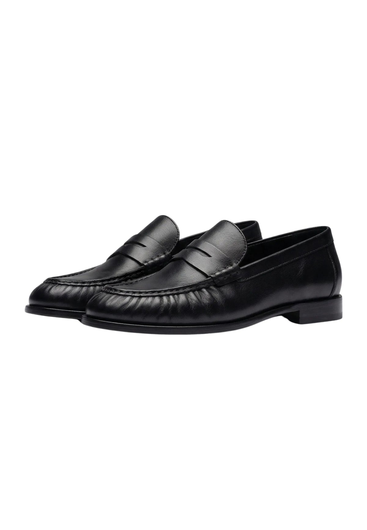 Refined Classic Penny Loafers – Black