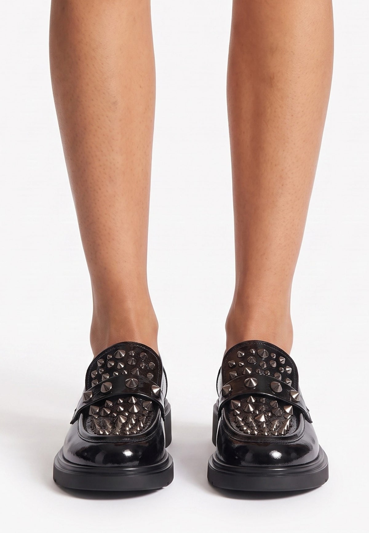 Læder Loafers Rockstar - Sort