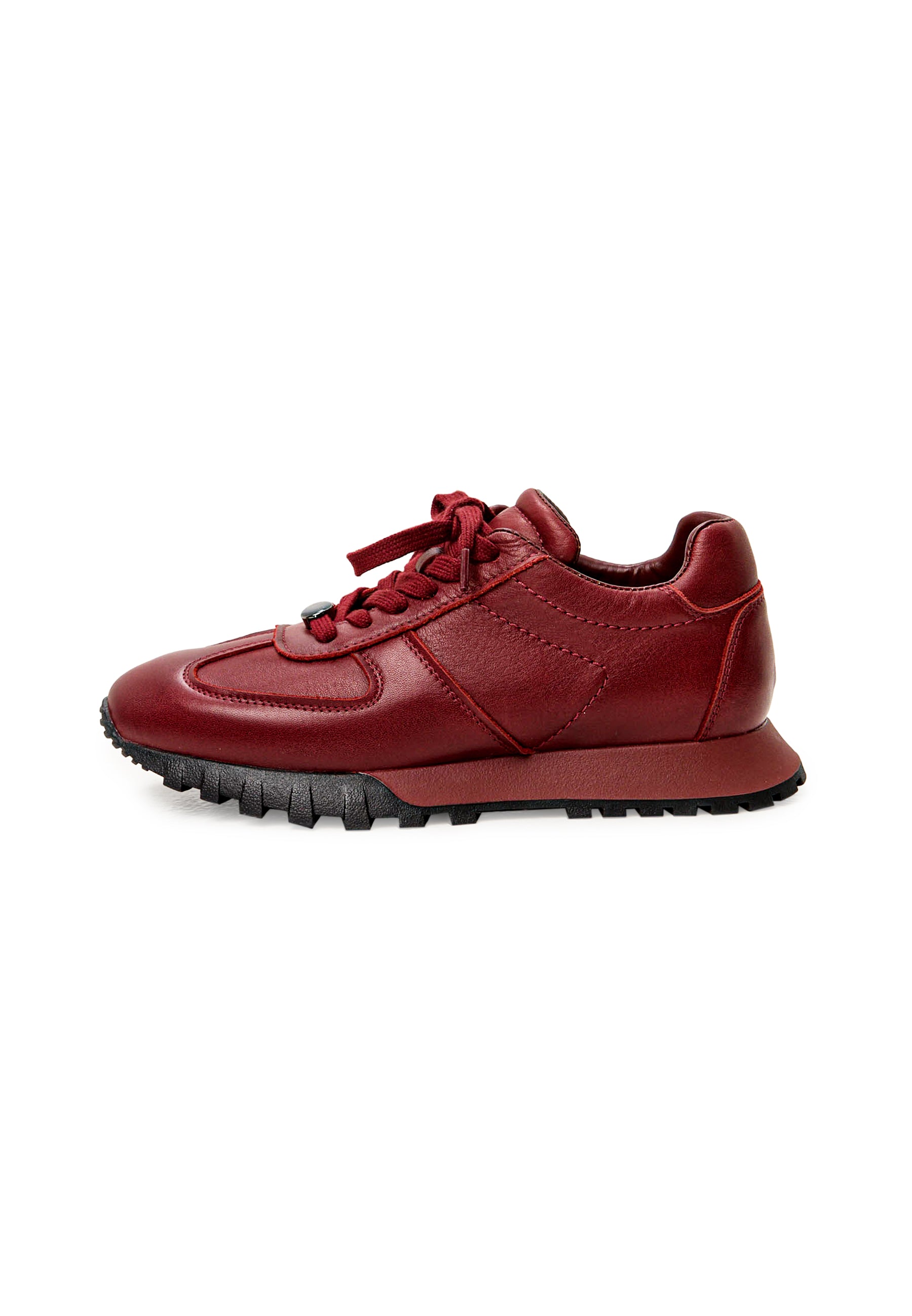 Sneakers i laklæder – bordeaux