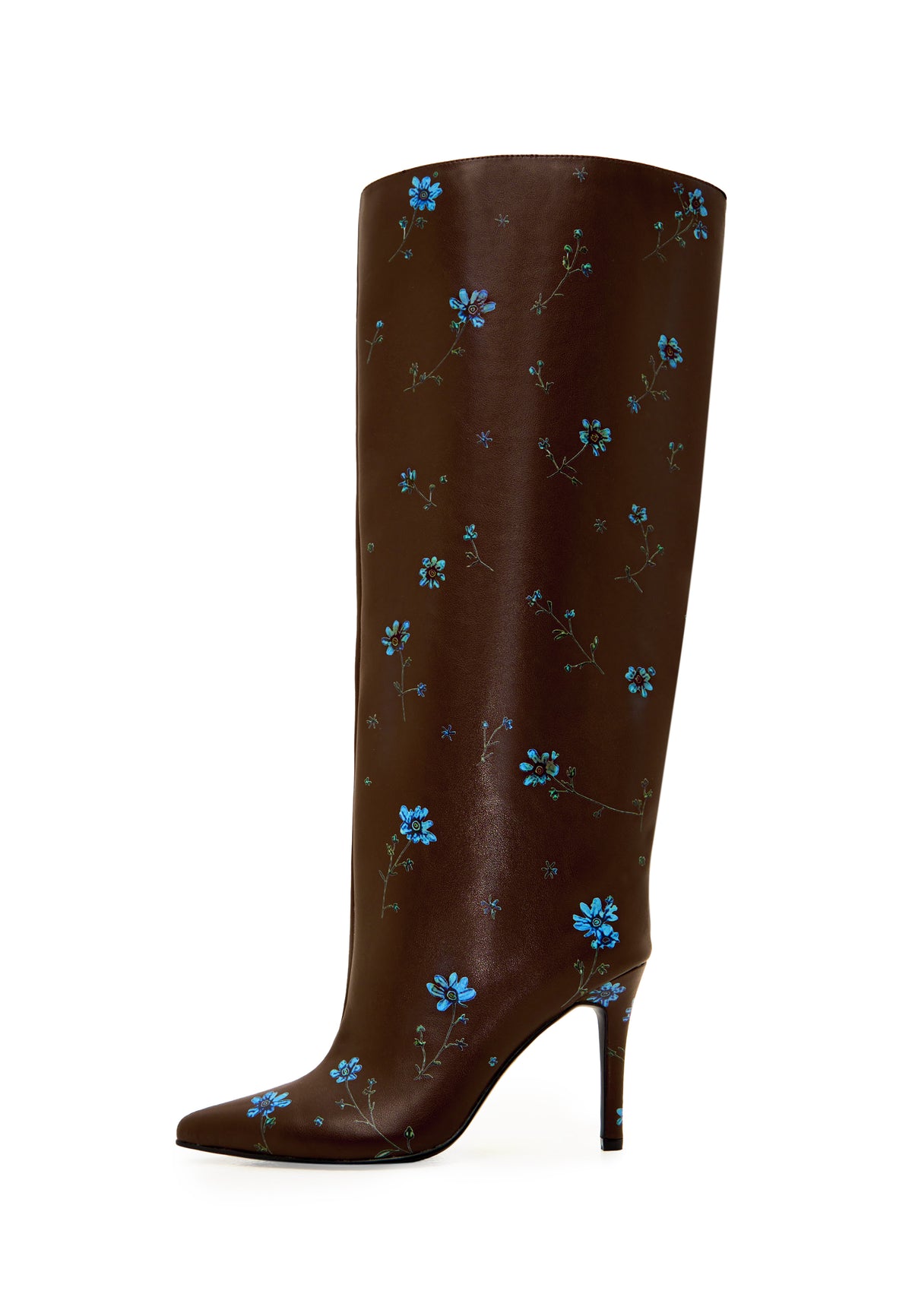 Bottes à talon aiguille – Marron