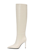 Botas altas Skyline de tacón stiletto – Blanco