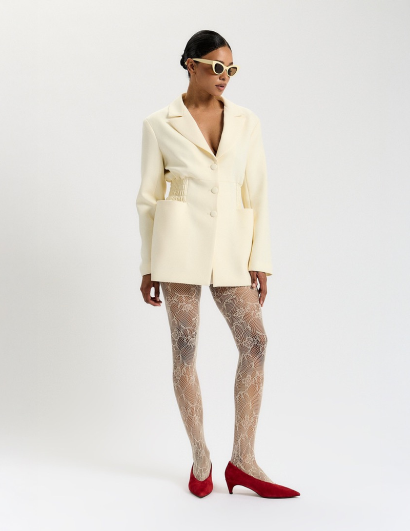 RED VELVET CURVE PUMPS