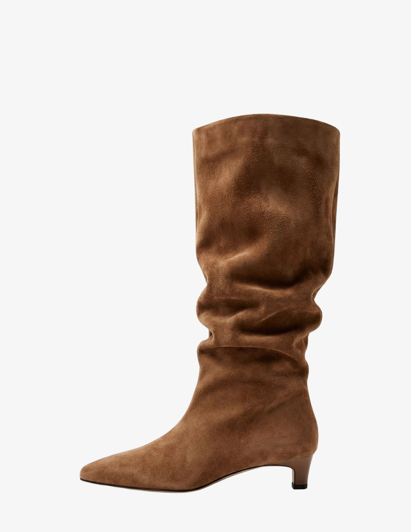 SUEDE KNEE HIGH BOOTS