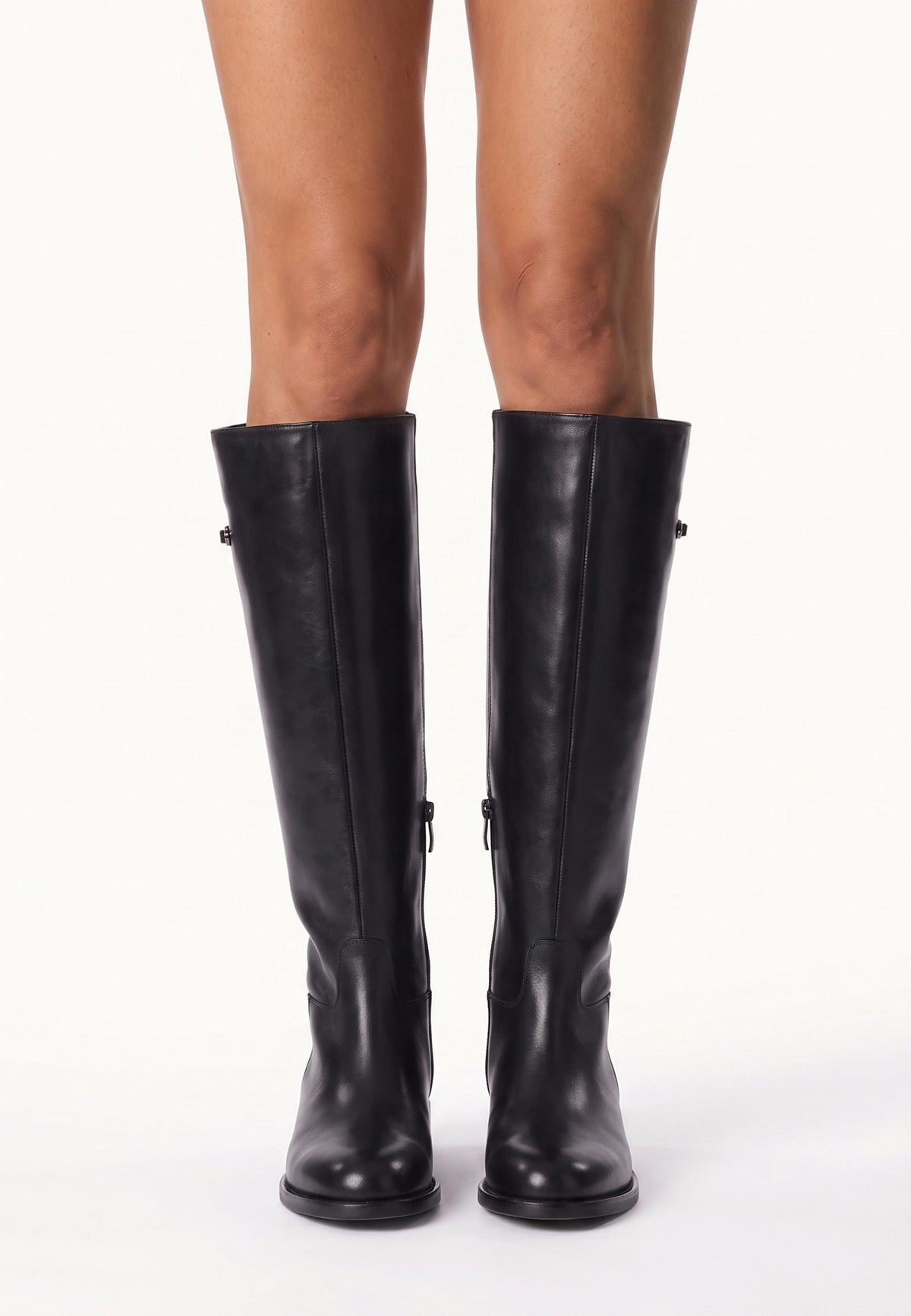 Leather Riding Knee-High Boots
