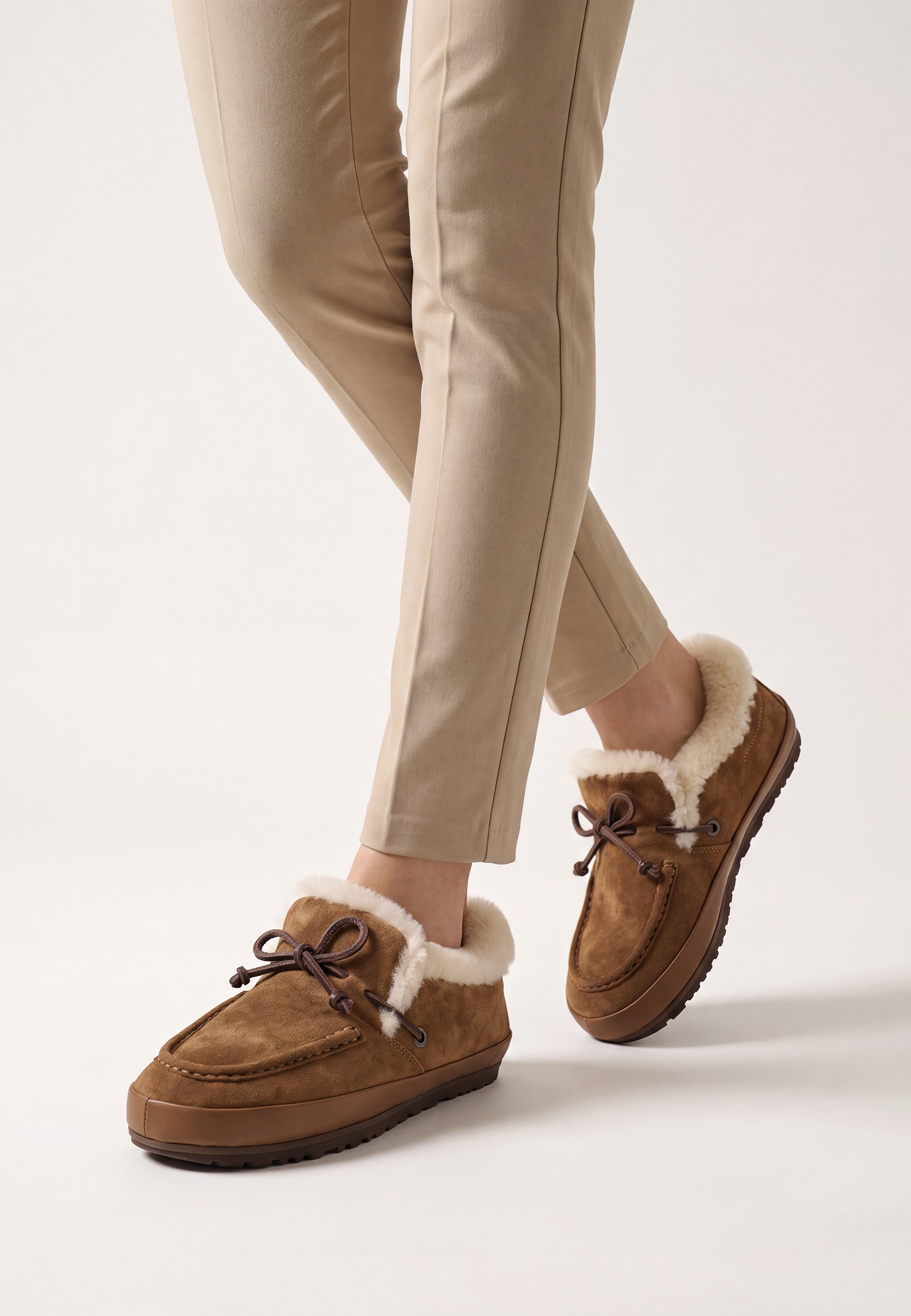 Loafers i ruskind