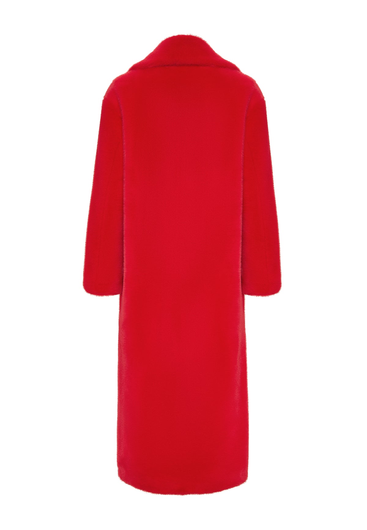 Luxurious Faux Fur Coat Freya - Red