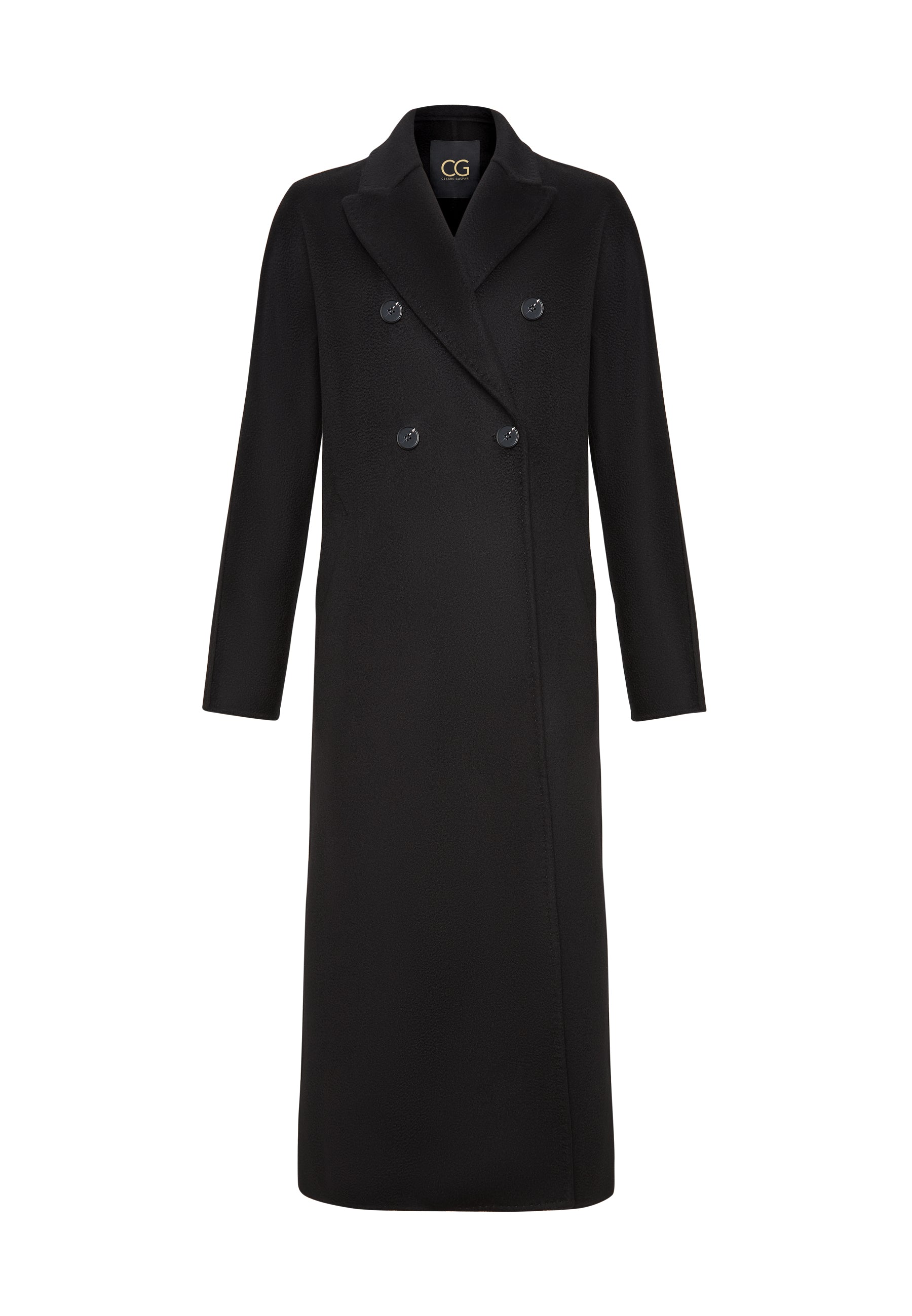 Classic Luxe Long Coat Rosie - Black