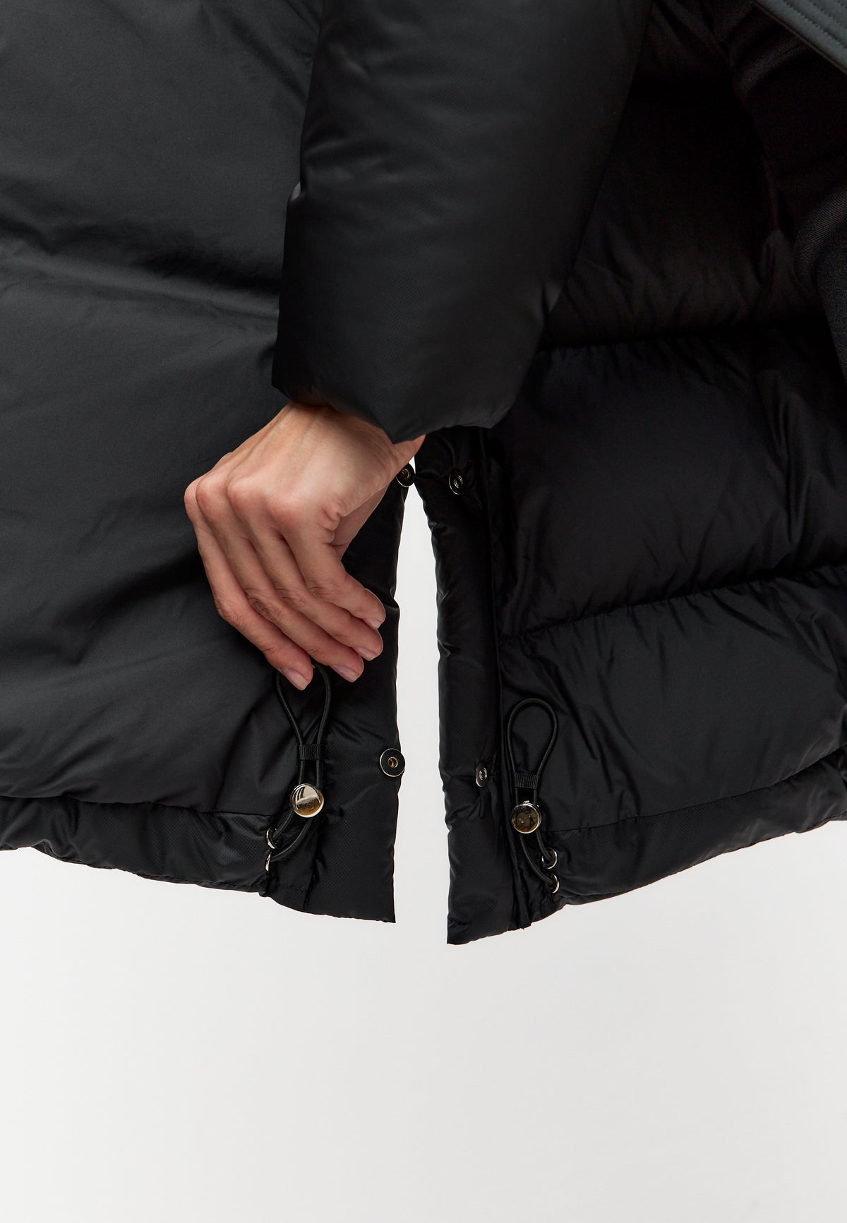 Long Oversized Hooded Down Puffer Coat